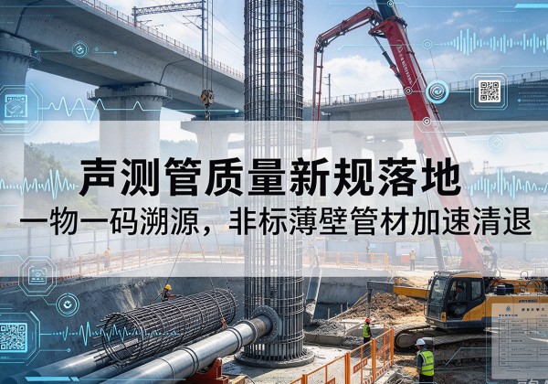 斗门声测管质量新规落地，一物一码溯源，非标薄壁管材加速清退